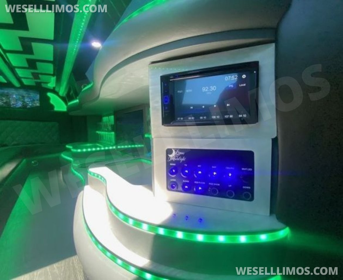 Photo of Limousine for sale: 2023 Chrysler 300L •Custom Designed• White Tuxedo 12-Passenger by Moonlight