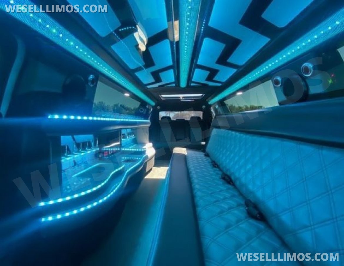 Photo of Limousine for sale: 2023 Chrysler 300L •Custom Designed• White Tuxedo 12-Passenger by Moonlight