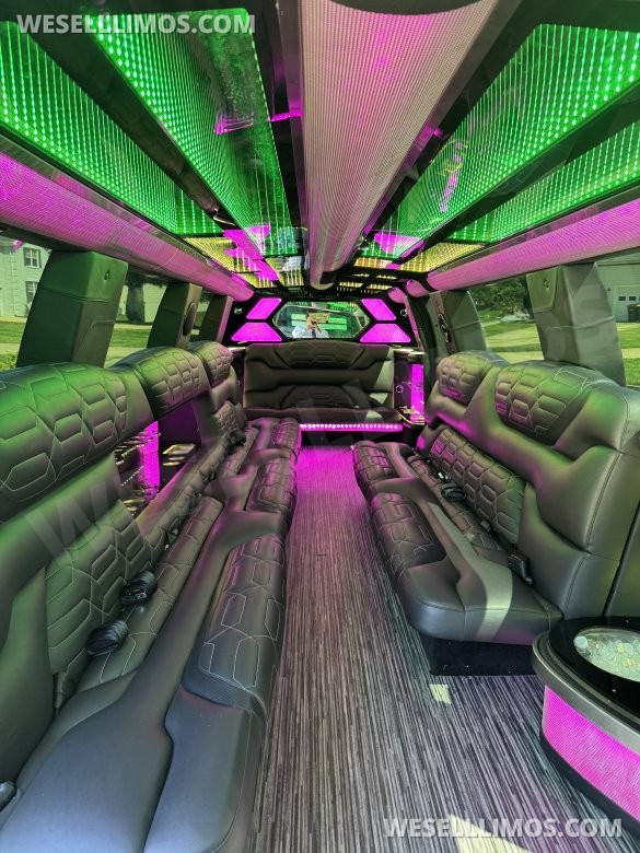 2022 Pinnacle builder CA Cadillac Escalade limo stretch white 20 pass SUV Stretch