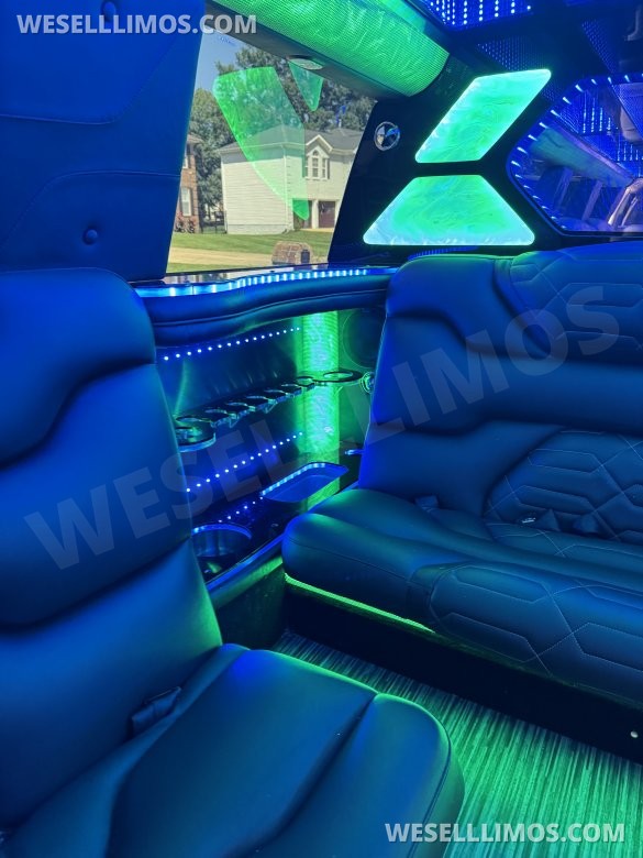 2022 Pinnacle builder CA Cadillac Escalade limo stretch white 20 pass SUV Stretch