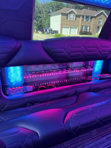 2022 Pinnacle builder CA Cadillac Escalade limo stretch white 20 pass SUV Stretch