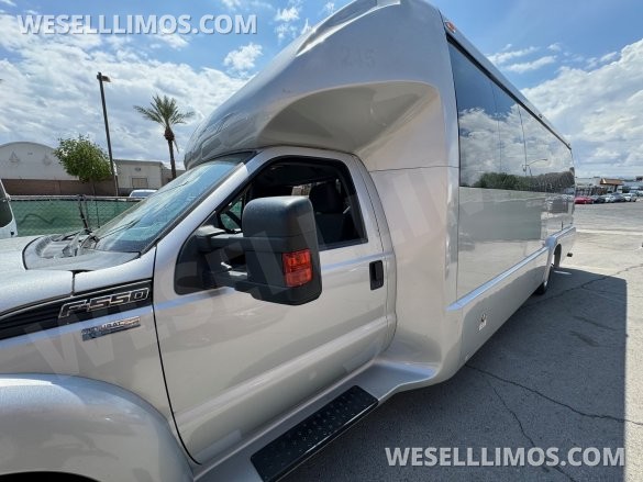 2015 Executive Coach Builder Ford F-550 CNG Shuttle Bus