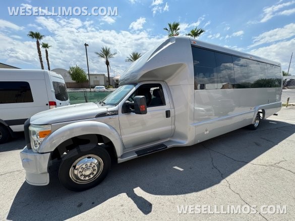 2015 Executive Coach Builder Ford F-550 CNG Shuttle Bus