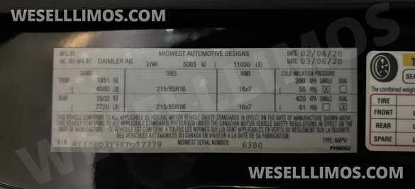 2020 Midwest Automotive Designs Mercedes-Benz Sprinter 3500 Luxury Daycruiser