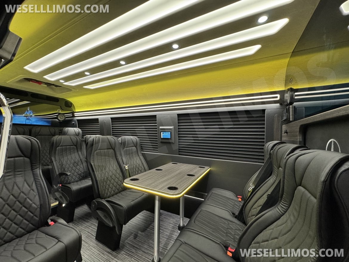 Sprinter for sale: 2025 Mercedes-Benz 14px Executive Shuttle 170" by First Class Customs, Inc.