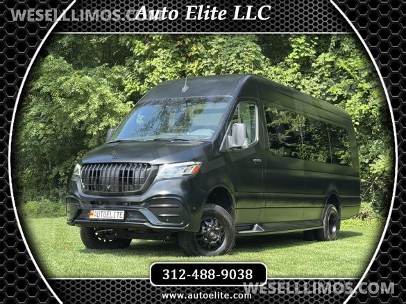 2023 AWD Matte Black Maybach Trim Sprinter Road Liner Limousine Leather Heat/Cool/Massage Seat