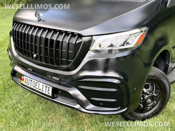 2023 AWD Matte Black Maybach Trim Sprinter Road Liner Limousine Leather Heat/Cool/Massage Seat