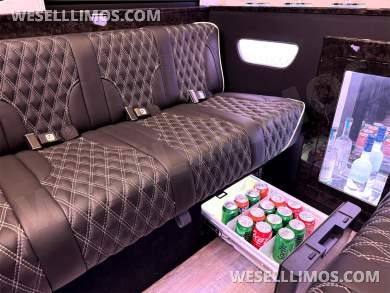 2023 AWD Matte Black Maybach Trim Sprinter Road Liner Limousine Leather Heat/Cool/Massage Seat
