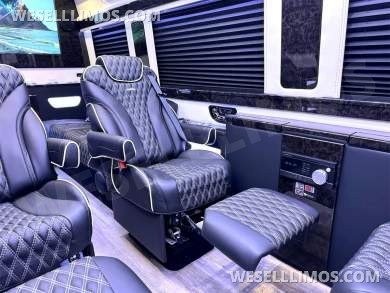 2023 AWD Matte Black Maybach Trim Sprinter Road Liner Limousine Leather Heat/Cool/Massage Seat