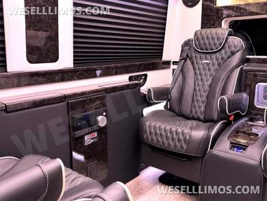 2023 AWD Matte Black Maybach Trim Sprinter Road Liner Limousine Leather Heat/Cool/Massage Seat