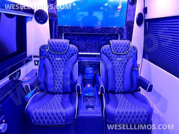 2023 AWD Matte Black Maybach Trim Sprinter Road Liner Limousine Leather Heat/Cool/Massage Seat