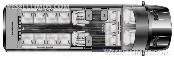 2025 AWD AMG Trim 15 Passenger Auto Elite MB Sprinter Road Liner Limousine