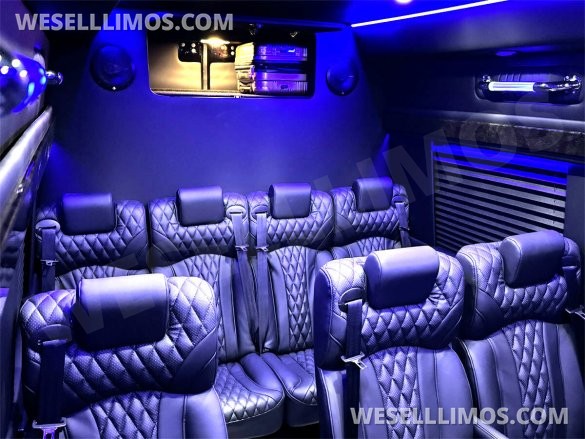 2024 15 Passenger Executive Shuttle Mini Bus Large Legroom Auto Elite Mercedes-Benz Sprinter