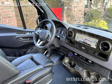 2024 15 Passenger Executive Shuttle Mini Bus Large Legroom Auto Elite Mercedes-Benz Sprinter