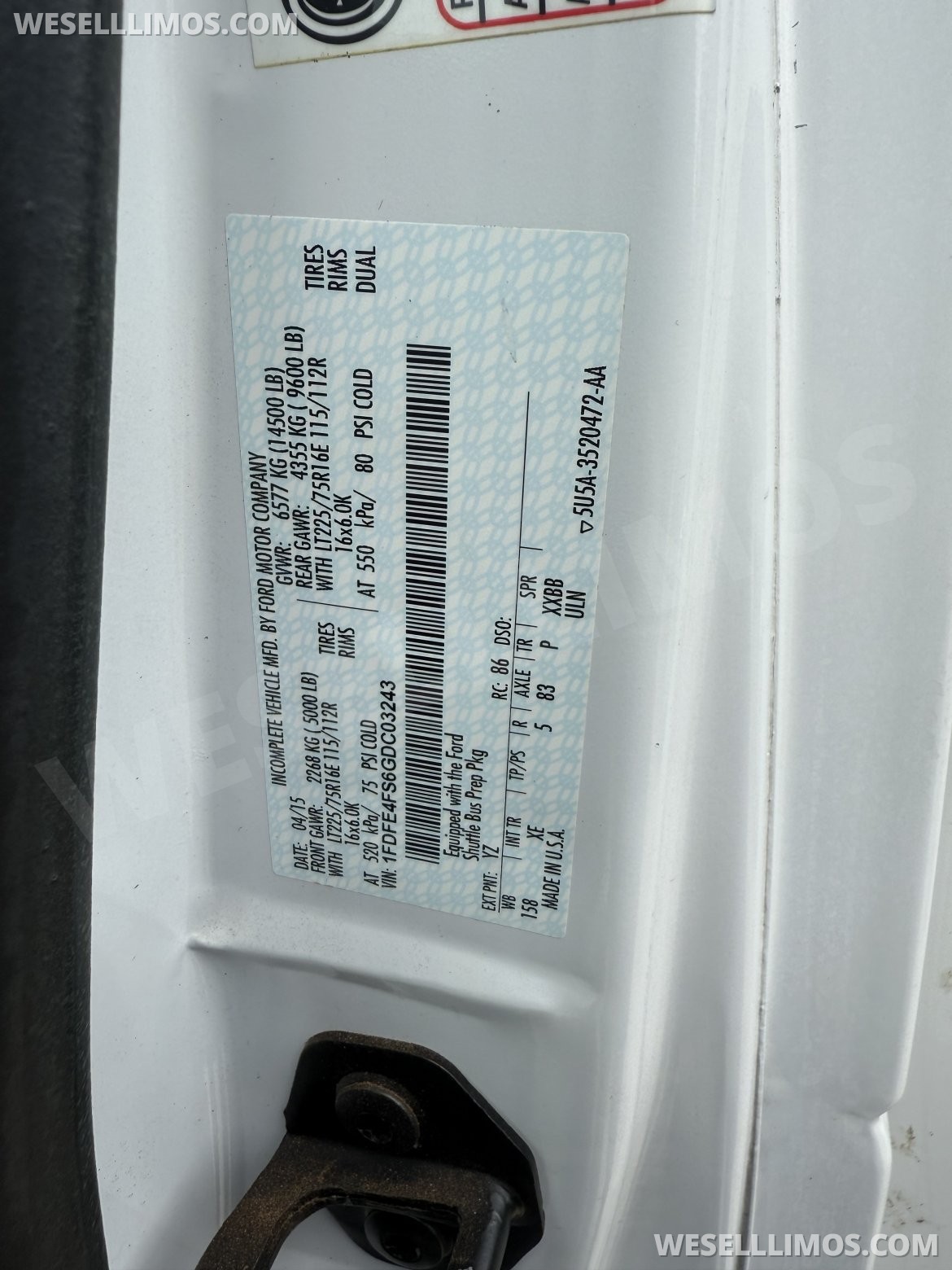 Photo of Limo Bus for sale: 2016 Ford Ford by LGE