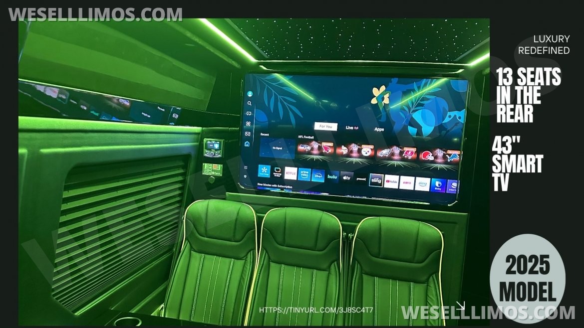 Photo of Sprinter for sale: 2025 Mercedes-Benz 15 Seater Mercedes Luxury Sprinter by ATL Sprinter Group