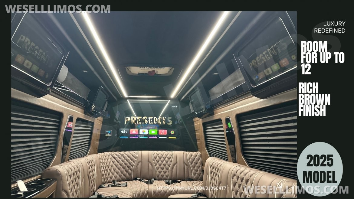 Limousine for sale: 2025 Mercedes-Benz Limo Style Sprinter by ATL Sprinters