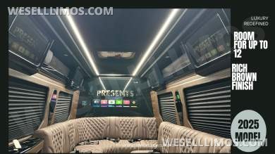 2025 Limo Style Sprinter - Stop Settling - 12 Passenger Luxury