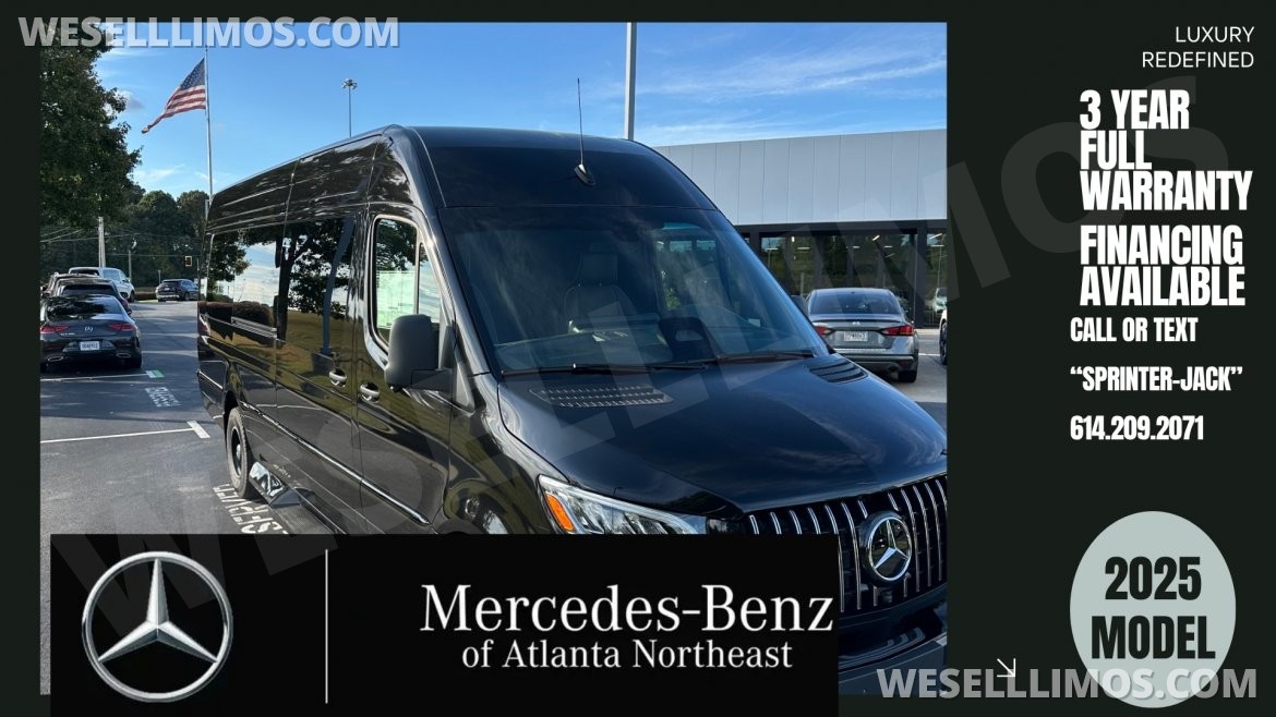 Photo of Limousine for sale: 2025 Mercedes-Benz Limo Style Sprinter by ATL Sprinters