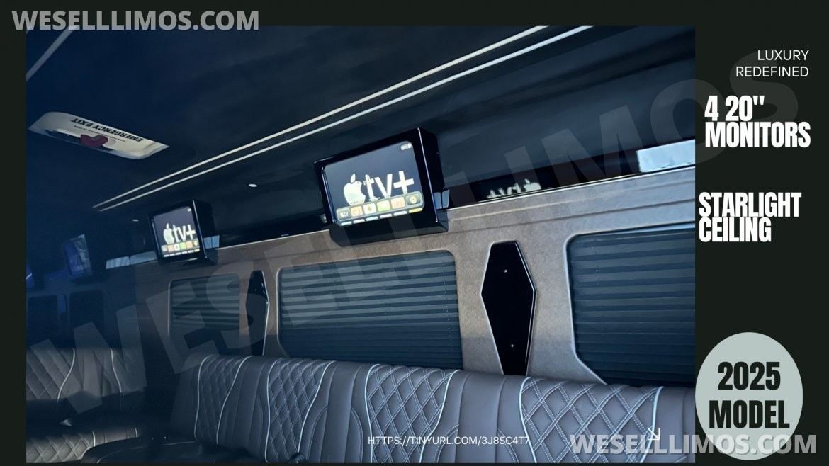Photo of Limousine for sale: 2025 Mercedes-Benz Limo Style Sprinter by ATL Sprinters