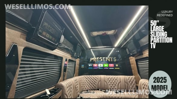 2025 Limo Style Sprinter - Stop Settling - 12 Passenger Luxury