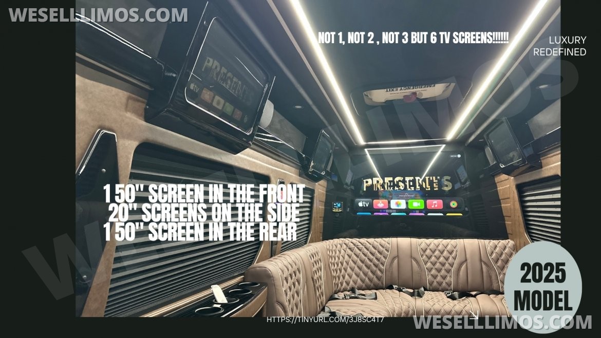 Photo of Limousine for sale: 2025 Mercedes-Benz Limo Style Sprinter by ATL Sprinters
