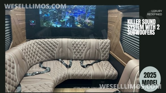 2025 Limo Style Sprinter - Stop Settling - 12 Passenger Luxury