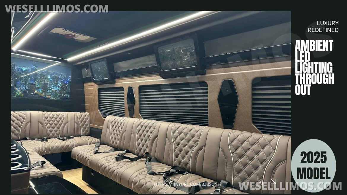 Photo of Limousine for sale: 2025 Mercedes-Benz Limo Style Sprinter by ATL Sprinters