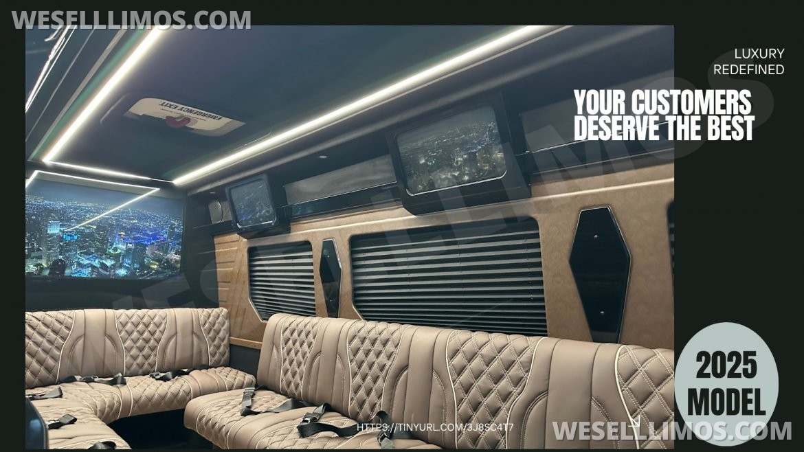 Photo of Limousine for sale: 2025 Mercedes-Benz Limo Style Sprinter by ATL Sprinters