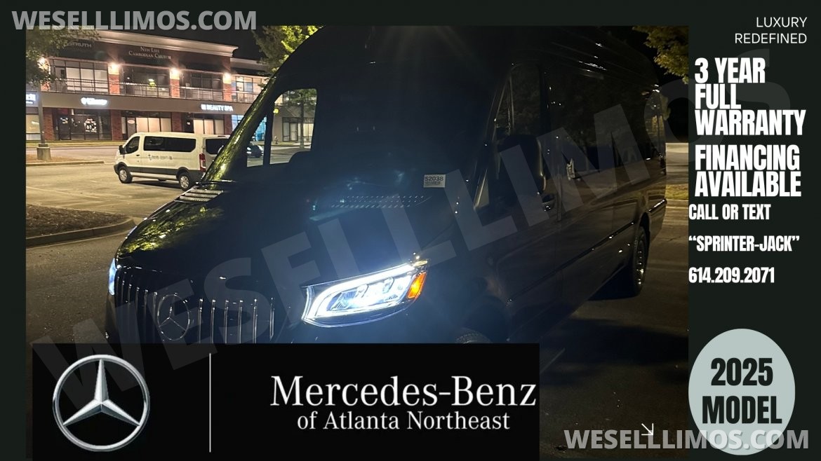 Photo of Limousine for sale: 2025 Mercedes-Benz Limo Style Sprinter by ATL Sprinters