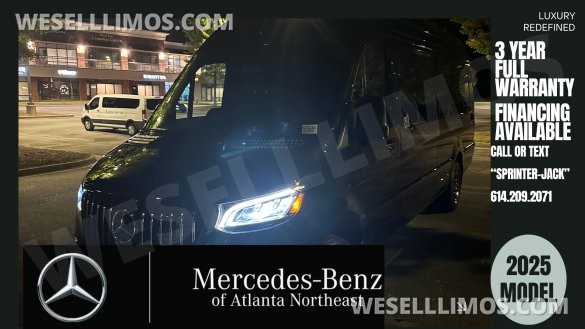 2025 Limo Style Sprinter - Stop Settling - 12 Passenger Luxury