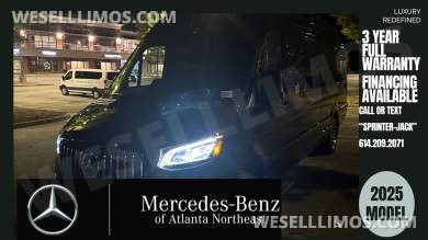 2025 Limo Style Sprinter - Stop Settling - 12 Passenger Luxury