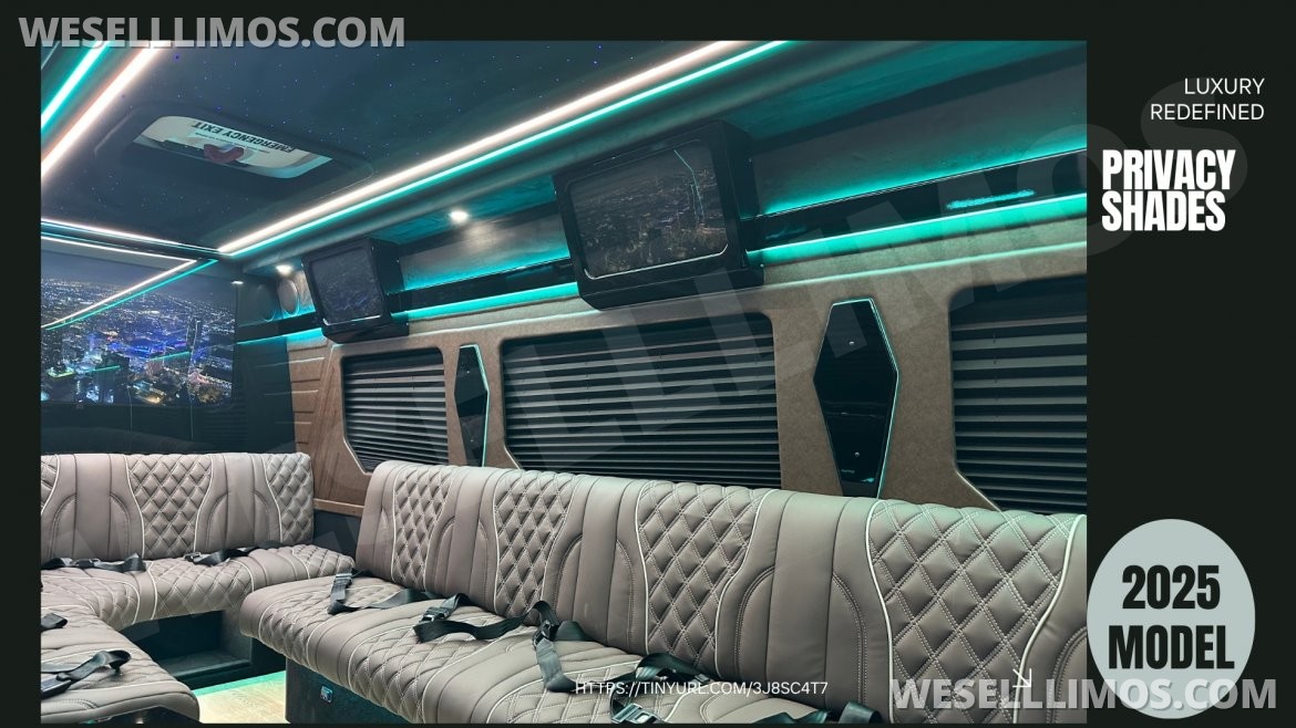 Photo of Limousine for sale: 2025 Mercedes-Benz Limo Style Sprinter by ATL Sprinters