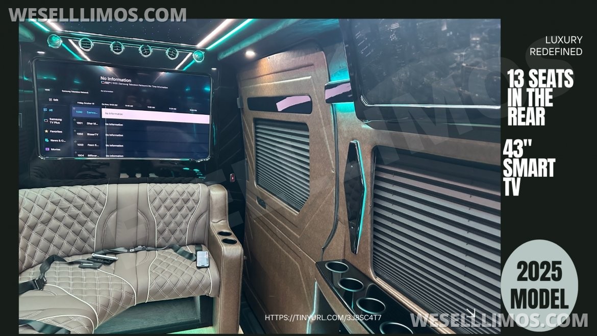 Photo of Limousine for sale: 2025 Mercedes-Benz Limo Style Sprinter by ATL Sprinters