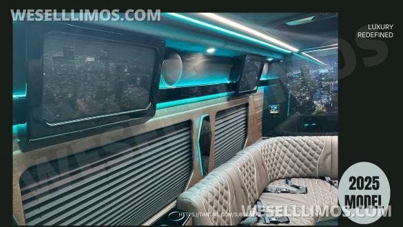 2025 Limo Style Sprinter - Stop Settling - 12 Passenger Luxury