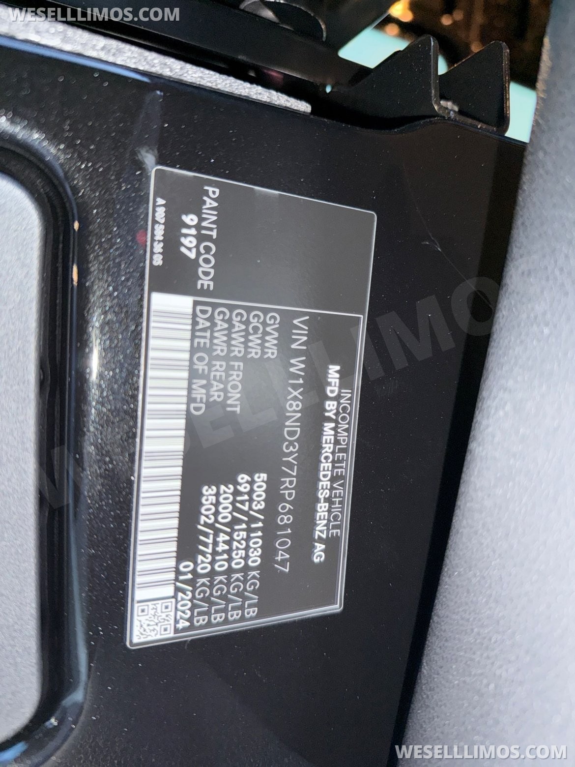 Photo of Sprinter for sale: 2024 Mercedes-Benz Sprinter 170&quot;