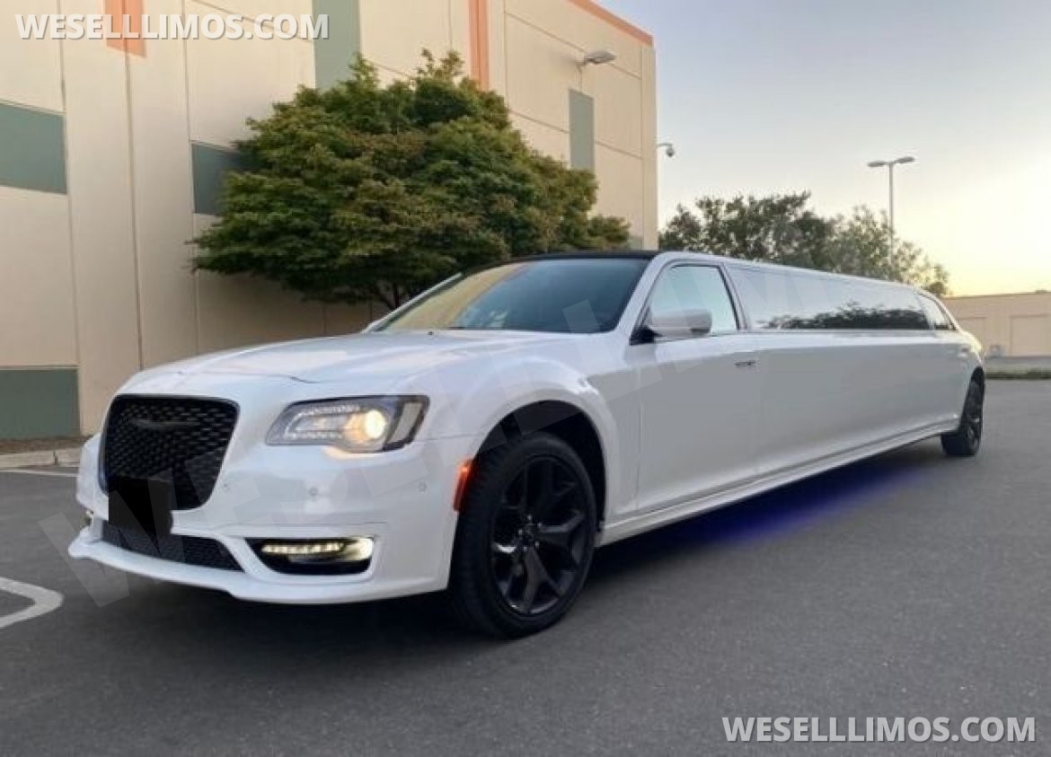 Limousine for sale: 2023 Chrysler 300L •Custom Designed• White Tuxedo 12-Passenger by Moonlight