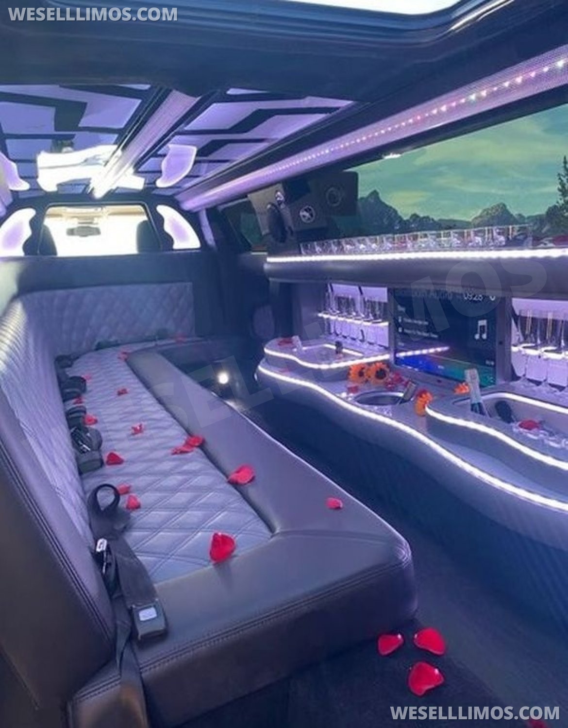 Photo of Limousine for sale: 2023 Chrysler 300L •Custom Designed• White Tuxedo 12-Passenger by Moonlight