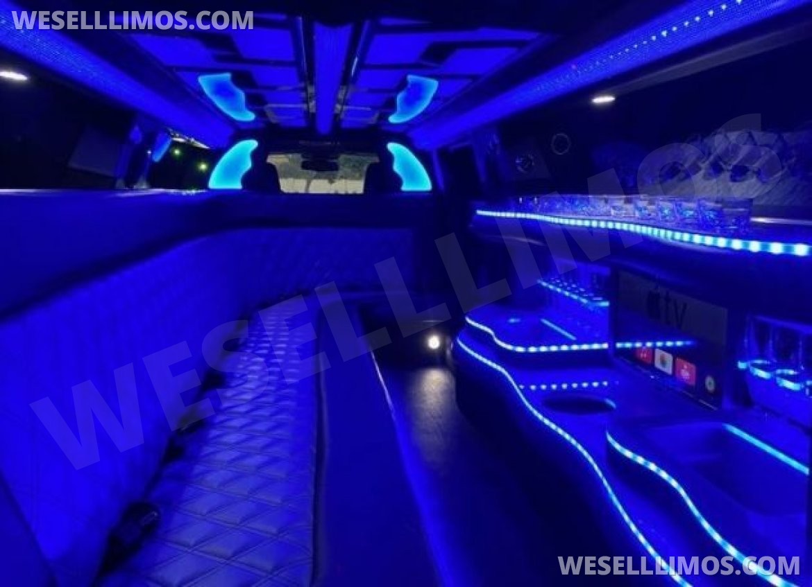 Photo of Limousine for sale: 2023 Chrysler 300L •Custom Designed• White Tuxedo 12-Passenger by Moonlight