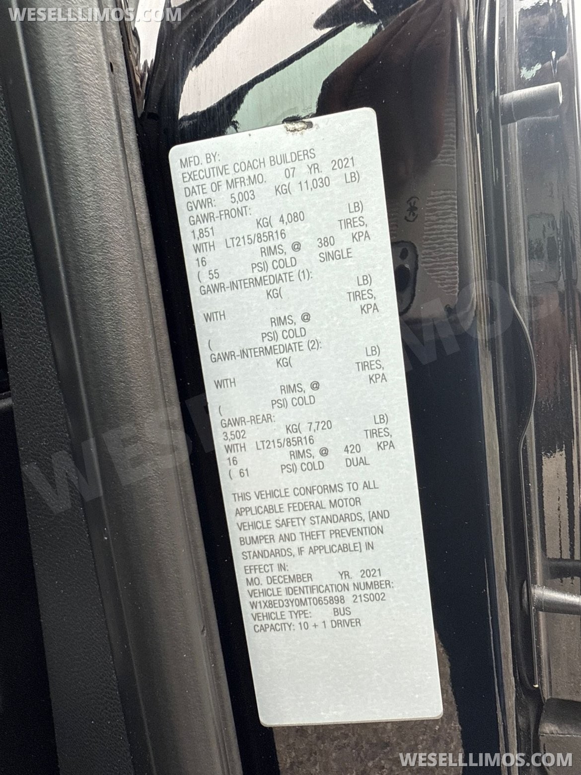 Photo of Sprinter for sale: 2021 Mercedes-Benz Sprinter 170&quot; by Executive Coach Builders