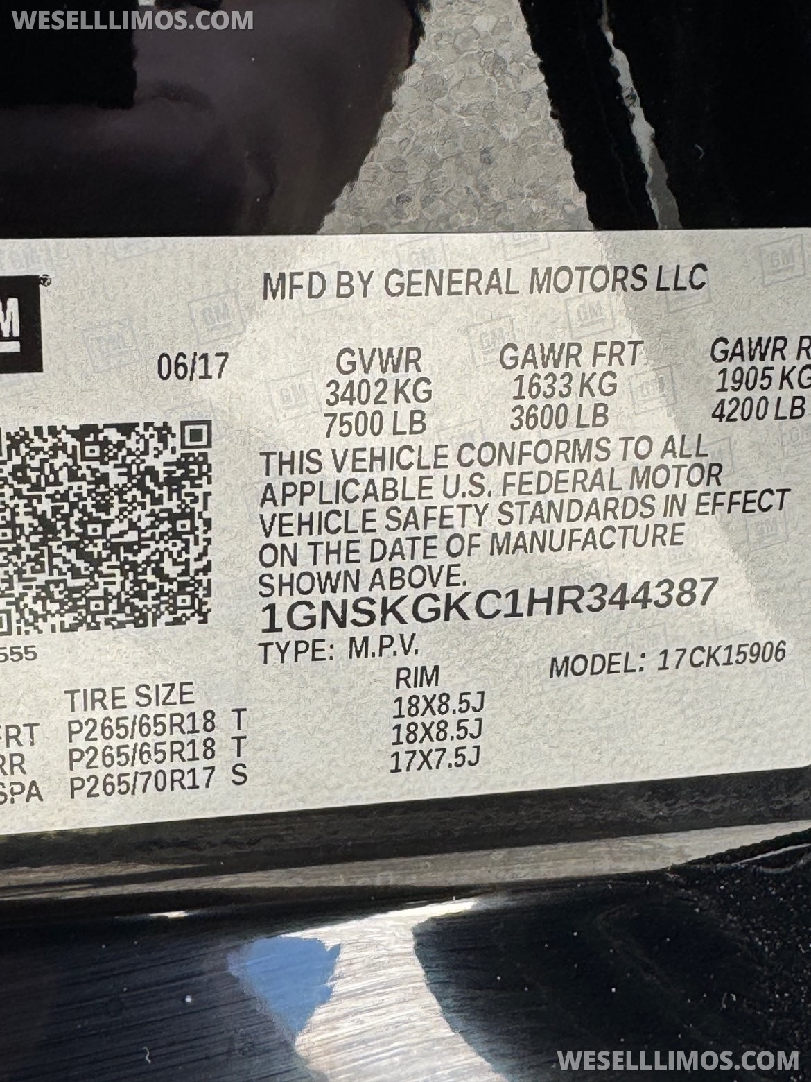 Photo of CEO SUV Mobile Office for sale: 2017 Chevrolet Suburban by Quality Coachworks