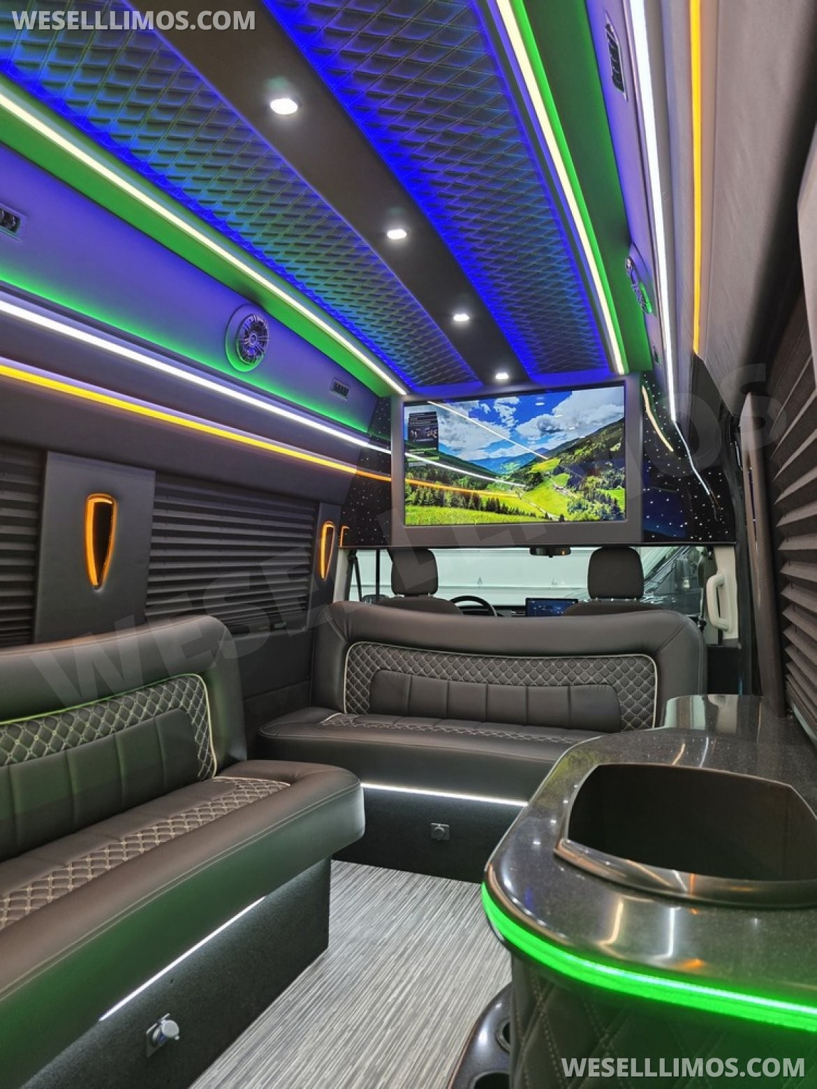 Photo of Limo Bus for sale: 2023 Ford Transit 350 Dual Rear Wheels by Global Motor Coach