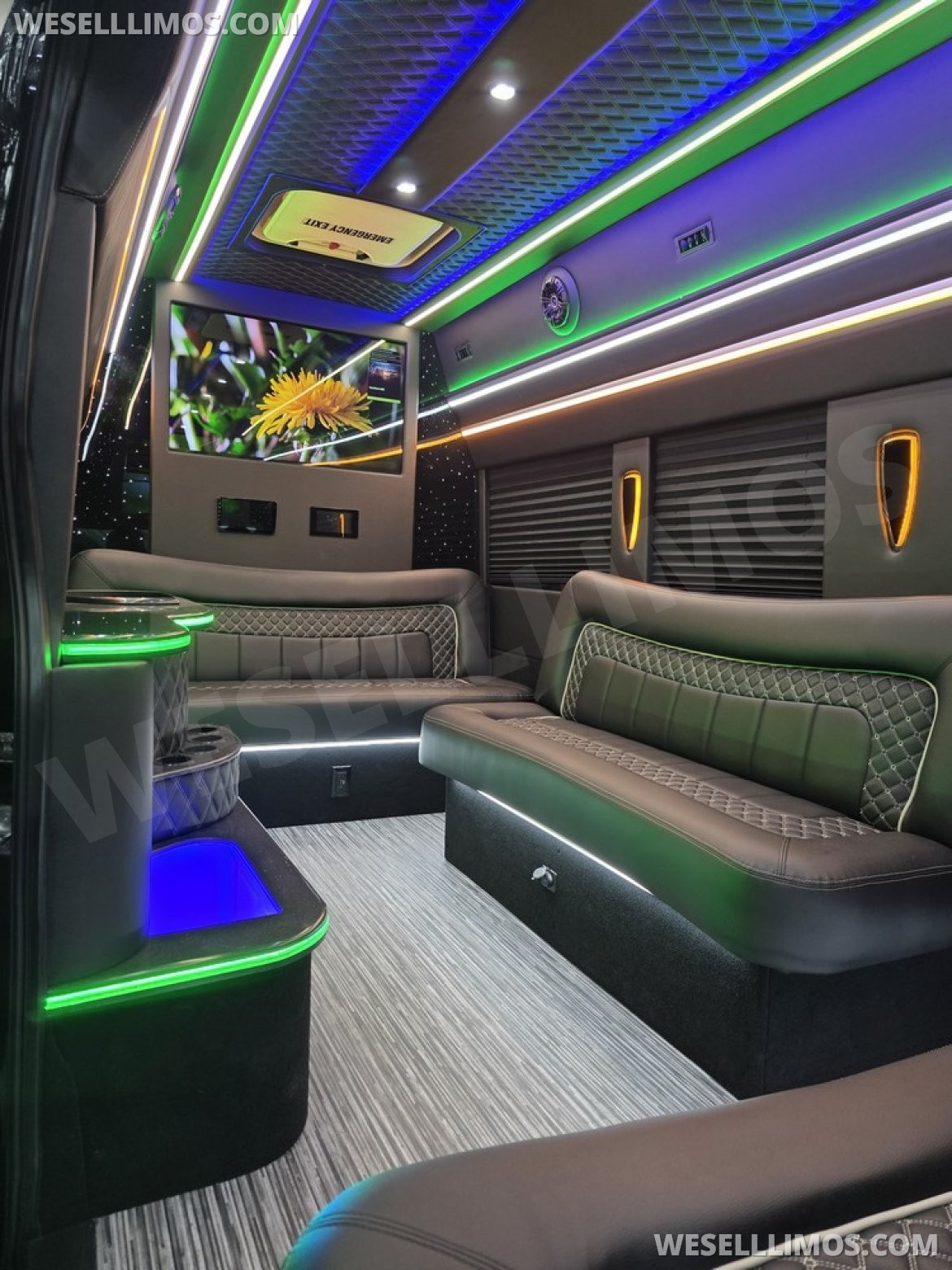 Photo of Limo Bus for sale: 2023 Ford Transit 350 Dual Rear Wheels by Global Motor Coach