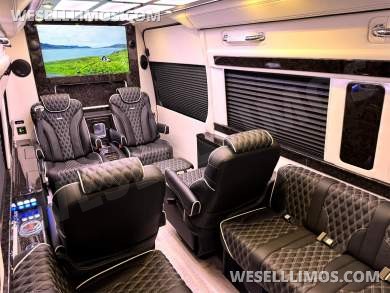2023 AWD Matte Black Maybach Trim Leather Heat/Cool/Massage Seats Limo Auto Elite MB Sprinter - Sprinter for Sale in Elkhart, IN - Photo 24