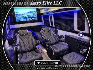 2024 AMG Elegance Trim Road Liner Limousine 15 Passenger Auto Elite Mercedes-Benz Sprinter