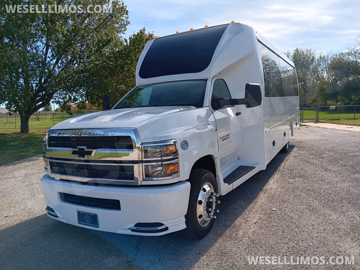 Photo of Limo Bus for sale: 2023 Chevrolet 5500 Silverado 28" by Executive Coach Builders