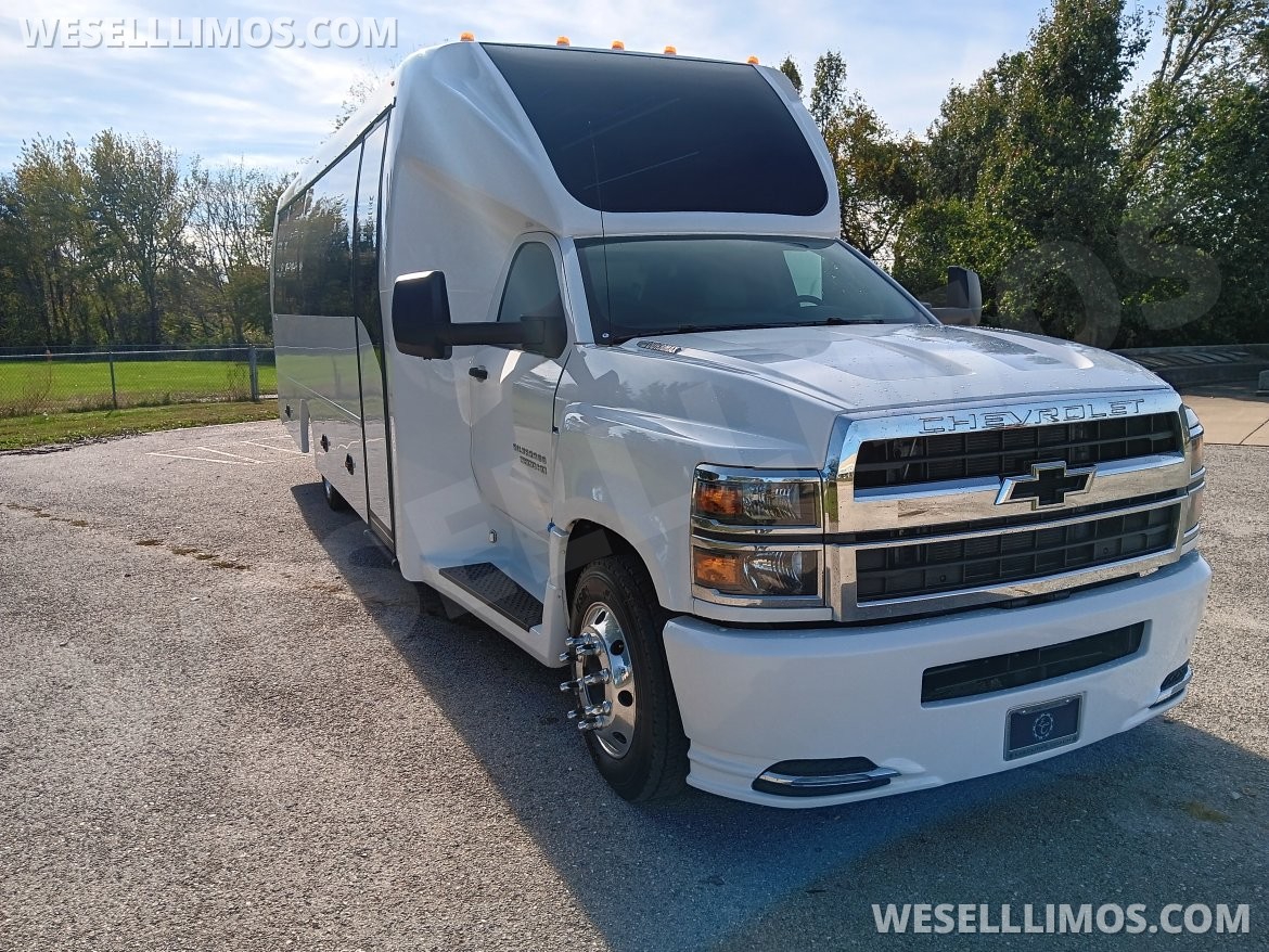 Photo of Limo Bus for sale: 2023 Chevrolet 5500 Silverado 28" by Executive Coach Builders