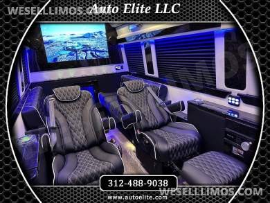 New 2022 4x4 V6 AMG Trim 15 Passenger Road Liner Limousine Auto Elite Mercedes-Benz Sprinter