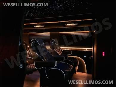 New Starlight Ceiling AMG Trim 14 Passenger Road Liner Limousine 2024 Auto Elite MB Sprinter - Sprinter for Sale in Elkhart, IN - Photo 3