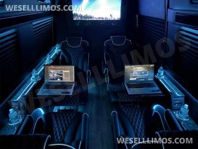 New Starlight Ceiling AMG Trim 14 Passenger Road Liner Limousine 2024 Auto Elite MB Sprinter - Sprinter for Sale in Elkhart, IN - Photo 11